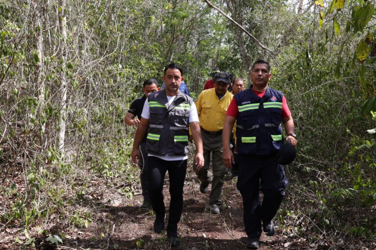 TRABAJA BOMBEROS EN ATENCIÓN A INCENDIOS FORESTALES EN CANCÚN