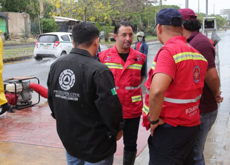 GOBIERNO EFICIENTE EN ATENCIÓN A LLUVIAS EN CANCÚN CON PROGRAMA “REPORTA Y APORTA”