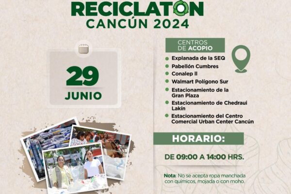 INVITA GOBIERNO DE BJ A PARTICIPAR EN EL PRÓXIMO “RECICLATÓN”