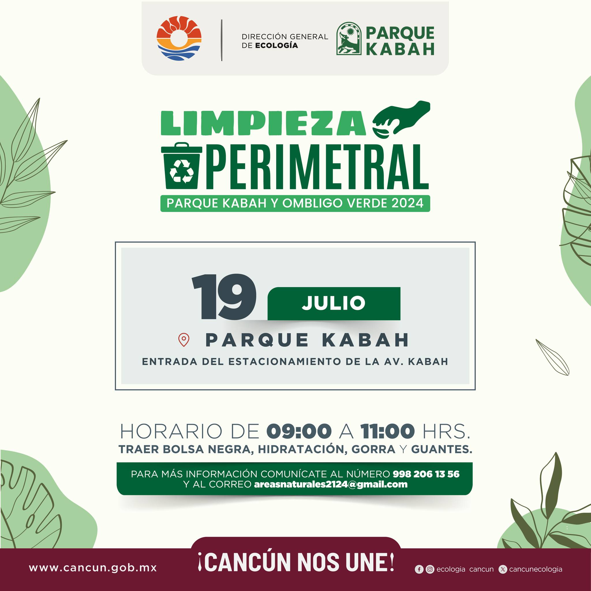 INVITA GOBIERNO DE BJ A LIMPIEZA PERIMETRAL DEL PARQUE ECOLÓGICO KABAH