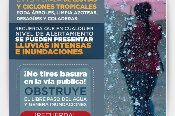 EMITE GOBIERNO MUNICIPAL RECOMENDACIONES POR TEMPORADA DE HURACANES