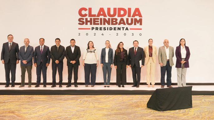 CLAUDIA SHEINBAUM DEFINE PROYECTOS PRIORITARIOS CON LAS Y LOS GOBERNADORES DE CAMPECHE, CHIAPAS, OAXACA, QUINTANA ROO, TABASCO, VERACRUZ Y YUCATÁN