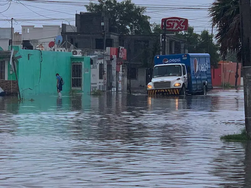 Apenas se formó Francine y… ya inundó Matamoros