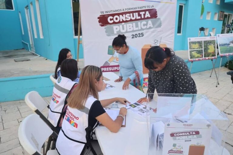 Realizan la primera Consulta Pública del Presupuesto Participativo en Isla Mujeres