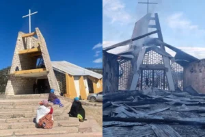 Iglesia católica “quedó reducida a nada” por incendio en México